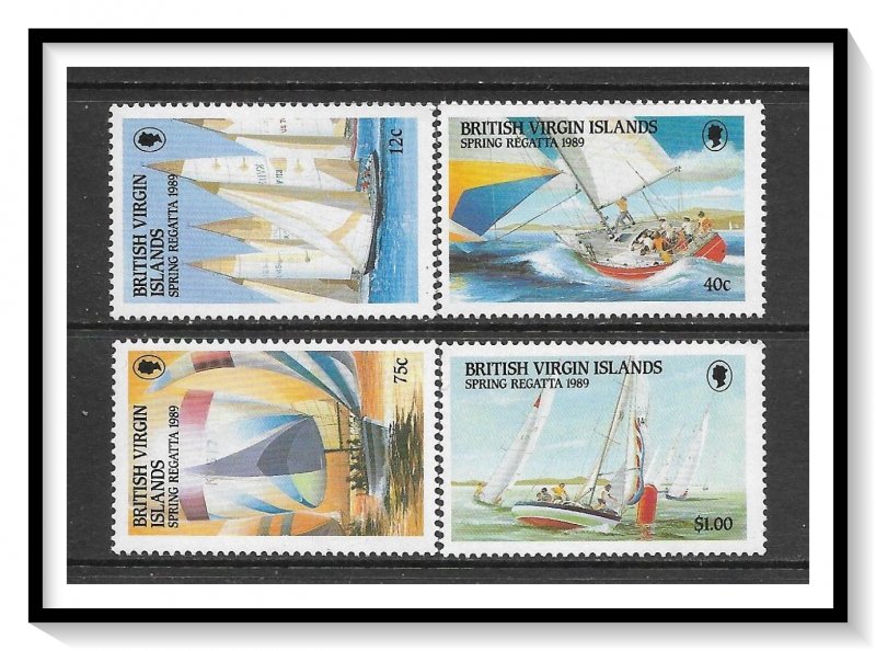 Virgin Islands #631-634 Various Yachts Set MNH