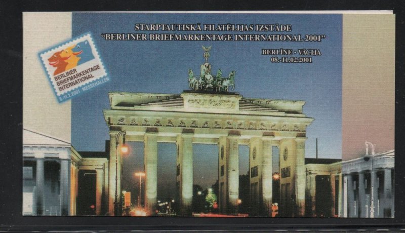 Latvia 523 2001 Purvitis paintings Berliner 2001 stamp booklet mint NH