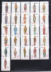 Indonesia 863-888 Set MNH Costumes (A)