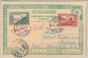 64306 - TURKEY Ottoman Empire - STATIONERY CARD with CENSOR POSTMARK Kavak 