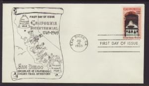 US 1373 California 1st VFW U/A FDC