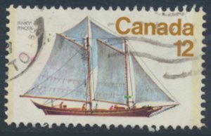 Canada  SC# 744  Used   Sailing Ships  see  details & scans