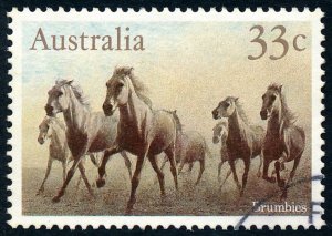 Australia 1986 33c Australian Horses - Brumbies SG1010 Fine Used 4