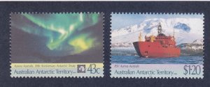 Australian Antarctic Territory AAT L81-82 MNH 1991 Artic Treaty 30th Anniversary