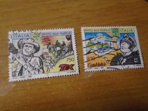 Italy  #  2111-12  used