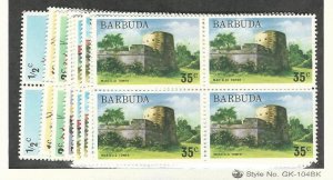 Barbuda, Postage Stamp, #170-175, 178-181 Blocks Mint NH, 1974-5