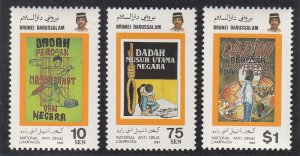 Brunei Scott #359-361 MNH