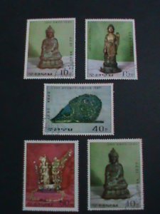 ​KOREA STAMP-1977 SC#1562-7 12TH CENTURY KOREA CULTURAL RELICS CTO STAMPS VF