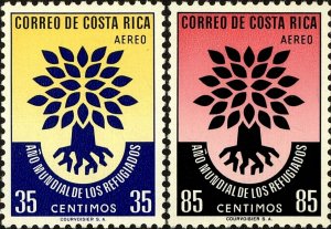 Costa Rica 1960 MNH Stamps Scott C290-291 Refugees Trees