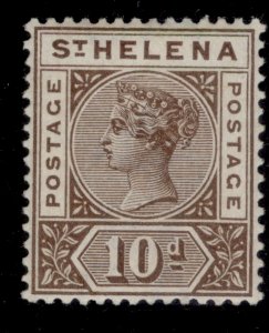 ST. HELENA QEII SG52, 10d brown, M MINT. Cat £28.