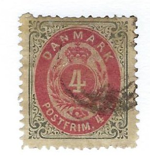 Denmark SC#18 Used F-VF...Worth a Close Look!