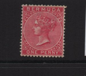 Bermuda 1883 SG23 One Penny CA watermark mounted mint