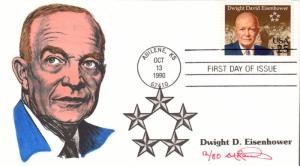 #2513 Dwight D. Eisenhower Rawlins FDC