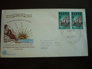 Stamp - Nauru - Scott# 57 - First Day Cover