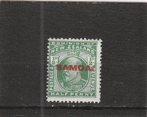 Samoa  Scott#  114  MH  (1914 Overprinted)