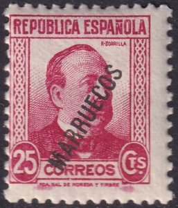 Spanish Morocco 1933 Sc 136 MNH**
