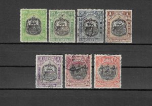 NORTH BORNEO 1911 SG 178/83 USED Cat £950