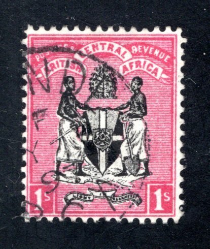 British Central Africa, #36, F/VF, Used,  CV $30.00  ..... 0800010