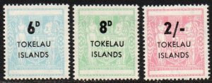 Tokelau Sc #6-8 MNH