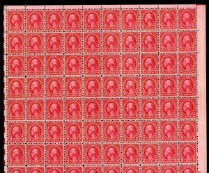 UNITED STATES SCOTT #634 2c WASHINGTON SHEET(100) MINT NH--SELVAGE DAMAGE