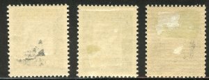 Martinique Scott J37-J39 Unused VFHOG - 1947 Postage Dues - SCV $1.20