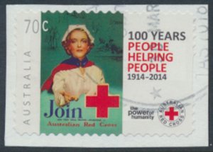 Australia  SC# 4111  from  2014 Used Red Cross  see details & scan