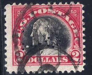 U.S. 547 Used F Perfin (101917)  