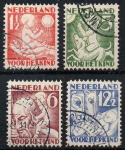 Netherlands Sc #B44-B47 Used