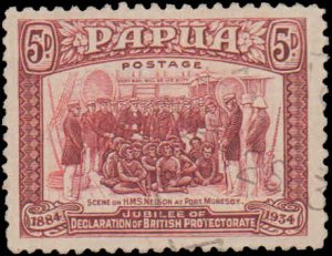 Papua New Guinea #113, Incomplete Set, High Value, 1934, Used