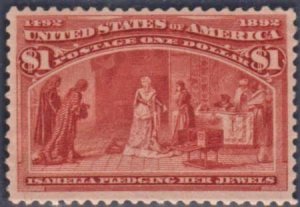 US 241 Early Commemoratives VF LH Barely Hinged cv $1,000