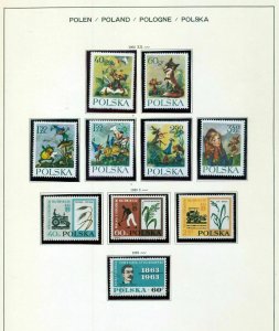 POLAND 1961/63 Sport Space Wildlife M&U on 16 Pages(140+Items)H00599