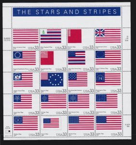 US 3403 33c The Stars & Stripes Mint Sheet OG NH