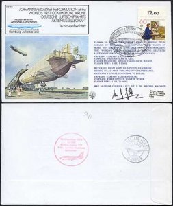 FF8bb Worlds 1st Commercial Airline Pilot N. Gill Signed