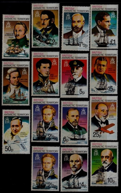 British Antarctic T 45-59 MNH Ships/ 15v