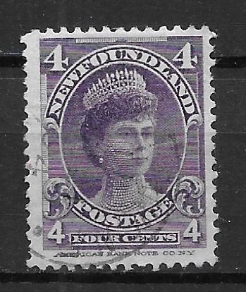 Newfoundland 84 4c Princess of Wales single Used (z1)
