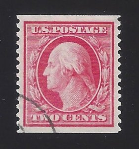 US #388 1910-11 Carmine Wmk 190 Perf 12 Vert Used VF Scv $2250