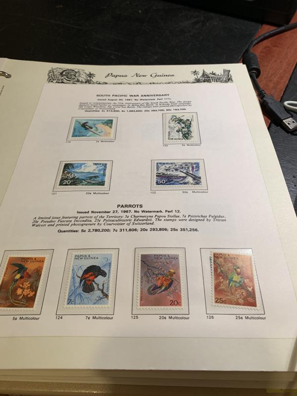 STAMP STATION PERTH: PNG Complete Collection from 1952 to 1989 Mint Never Hinged