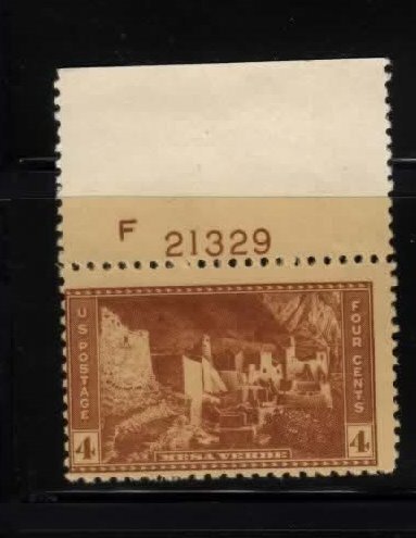 743 MNH plate number single TF21329