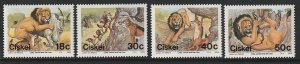 1989 South Africa - Ciskei - Sc 139-42 - MNH VF - 4 singles - Folklore