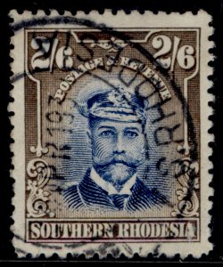 SOUTHERN RHODESIA GV SG13, 2s 6d blue & sepia, FINE USED. Cat £75.