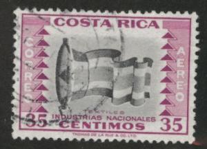 Costa Rica Scott C233 used airmails from 1954-1959 set