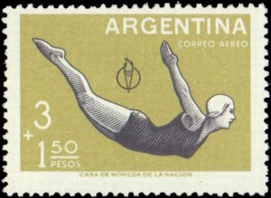 Argentina #B19-B21, CB15-CB16, Complete Set(5), 1959, Sports, Never Hinged