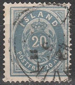 Iceland #17 F-VF Used CV $67.50  (D2155)