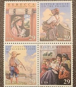 US Scott # 2785-2788; 29c Classics from 1993, block of 4; MNH, og; VF centering