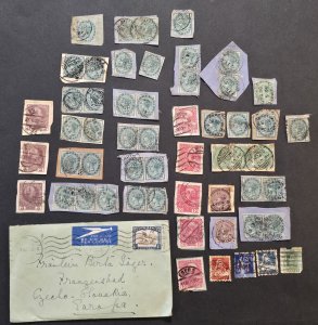 WWI WWII Interwar Worldwide Stamp Lot x 54 Stamp South Africa Airmail Cover 1935