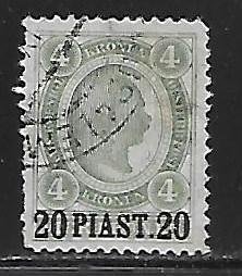 Austrian Offices in the Turkish Empire 38 20pi on 4k Franz Josef Used (z2)