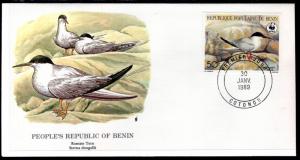 Benin 659 Bird Fleetwood U/A FDC