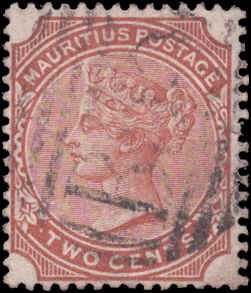 Mauritius #69, Incomplete Set, 1882-1893, Used