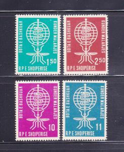 Albania 609-612 Set MH Malaria Eradication (A)