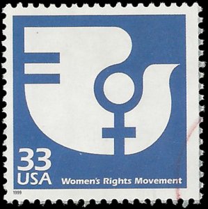 #3189j 33c The 1970's Woman's Rights Movement 1999 Used